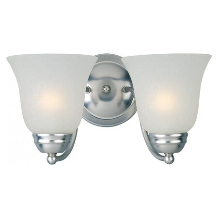 Maxim Two Light Satin Nickel Ice Glass Vanity 85132ICSN